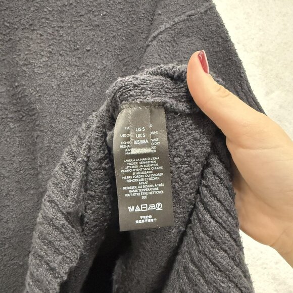 Free People Sweater Womens Small Black Short Sleeve Tunic Ribbed Hem OB1289057 - Picture 5 of 9